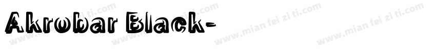 Akrobar Black字体转换